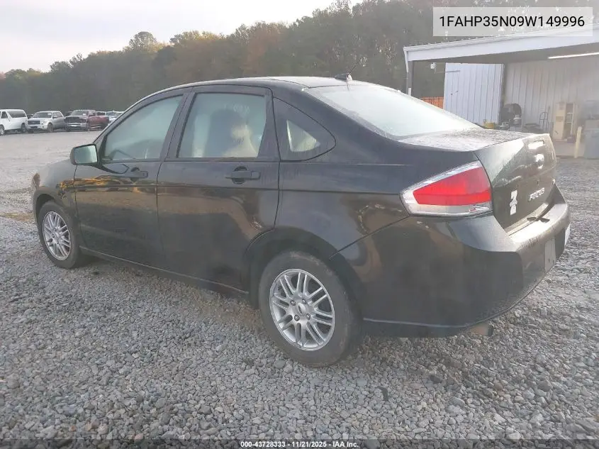 1FAHP35N09W149996 2009 Ford Focus Se