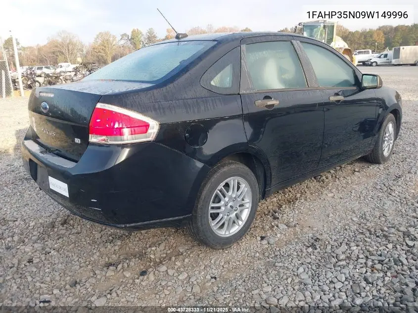 1FAHP35N09W149996 2009 Ford Focus Se