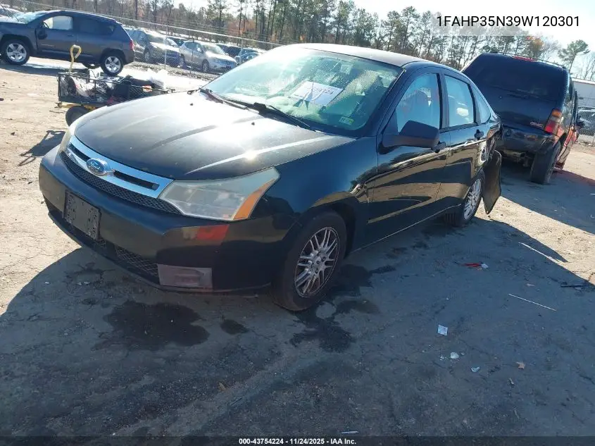 1FAHP35N39W120301 2009 Ford Focus Se