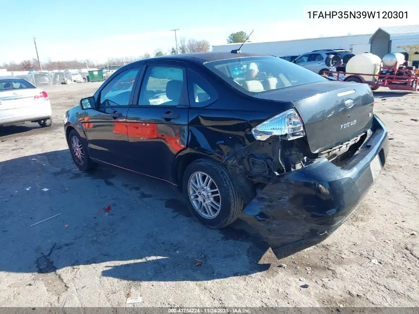 1FAHP35N39W120301 2009 Ford Focus Se