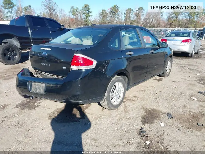 1FAHP35N39W120301 2009 Ford Focus Se