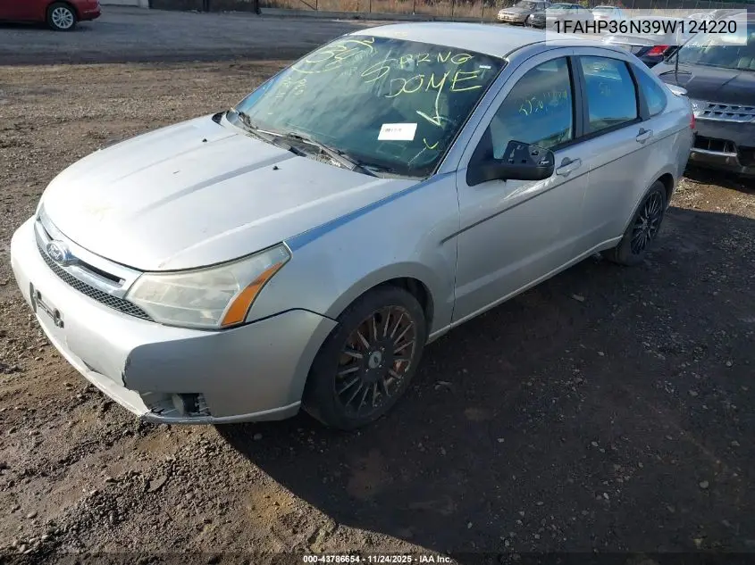 1FAHP36N39W124220 2009 Ford Focus Ses