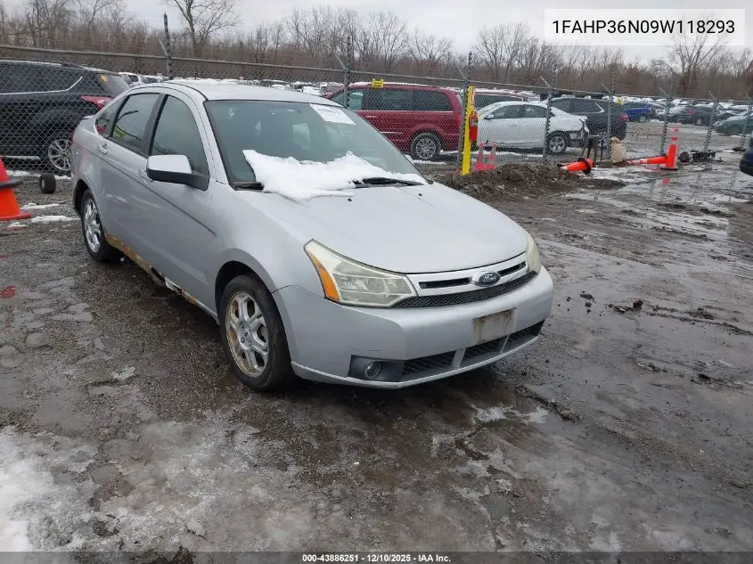 1FAHP36N09W118293 2009 Ford Focus Ses