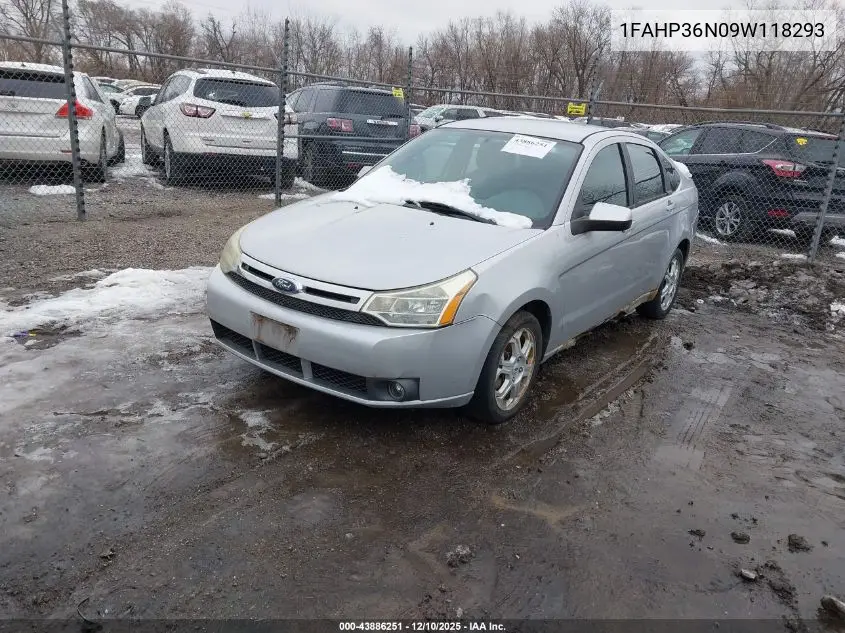 1FAHP36N09W118293 2009 Ford Focus Ses
