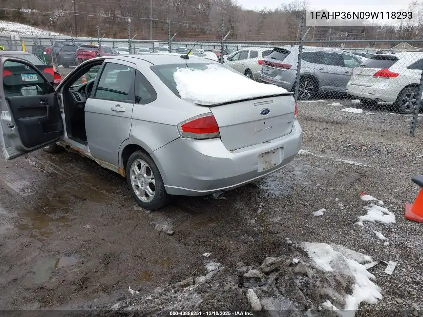 1FAHP36N09W118293 2009 Ford Focus Ses