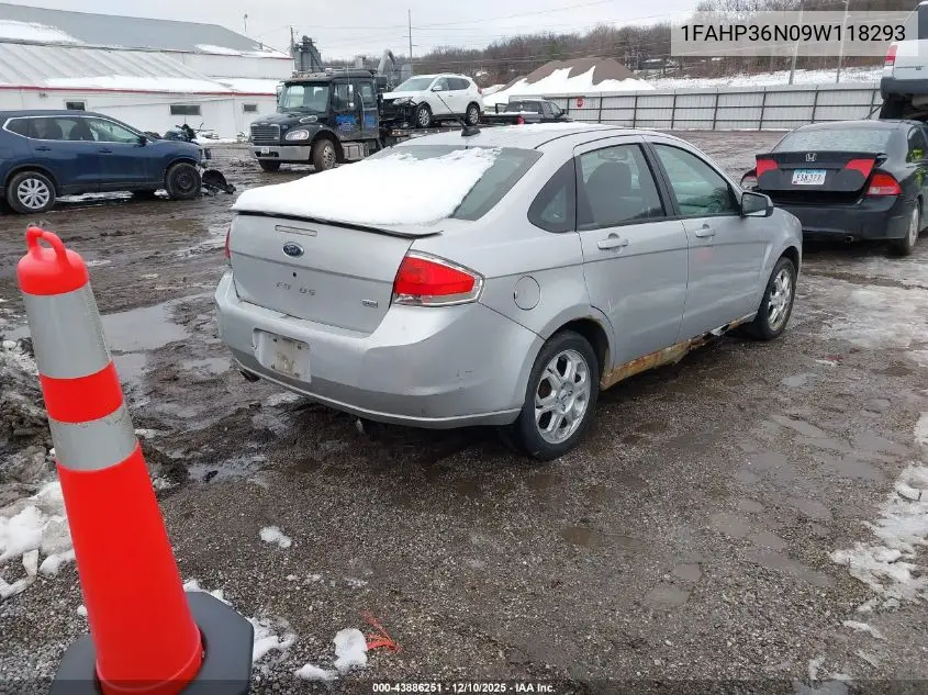 1FAHP36N09W118293 2009 Ford Focus Ses
