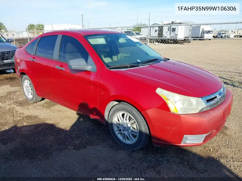 1FAHP35N99W106306 2009 Ford Focus Se