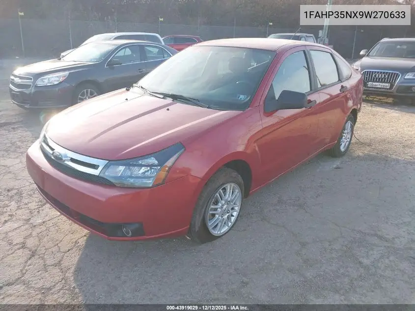 1FAHP35NX9W270633 2009 Ford Focus Se