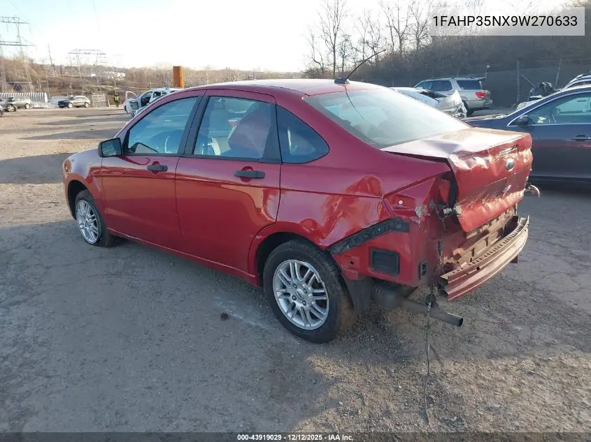 1FAHP35NX9W270633 2009 Ford Focus Se