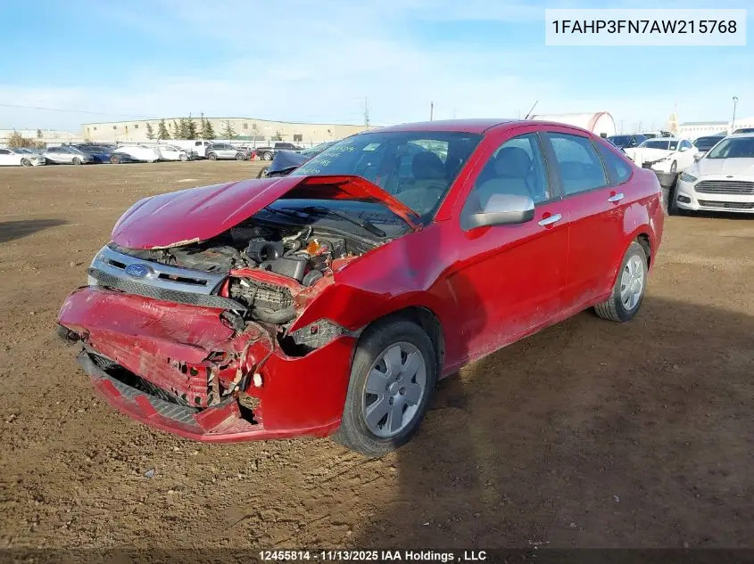 1FAHP3FN7AW215768 2010 Ford Focus Se