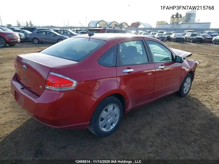 1FAHP3FN7AW215768 2010 Ford Focus Se
