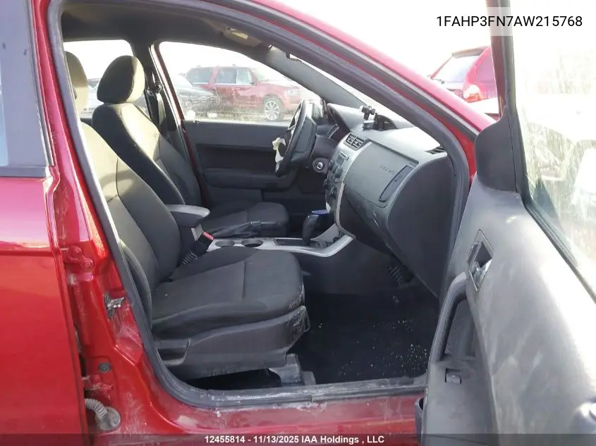 1FAHP3FN7AW215768 2010 Ford Focus Se