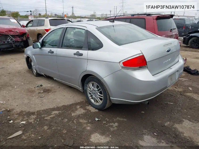 1FAHP3FN3AW107874 2010 Ford Focus Se