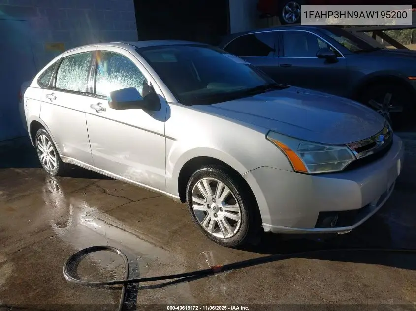1FAHP3HN9AW195200 2010 Ford Focus Sel