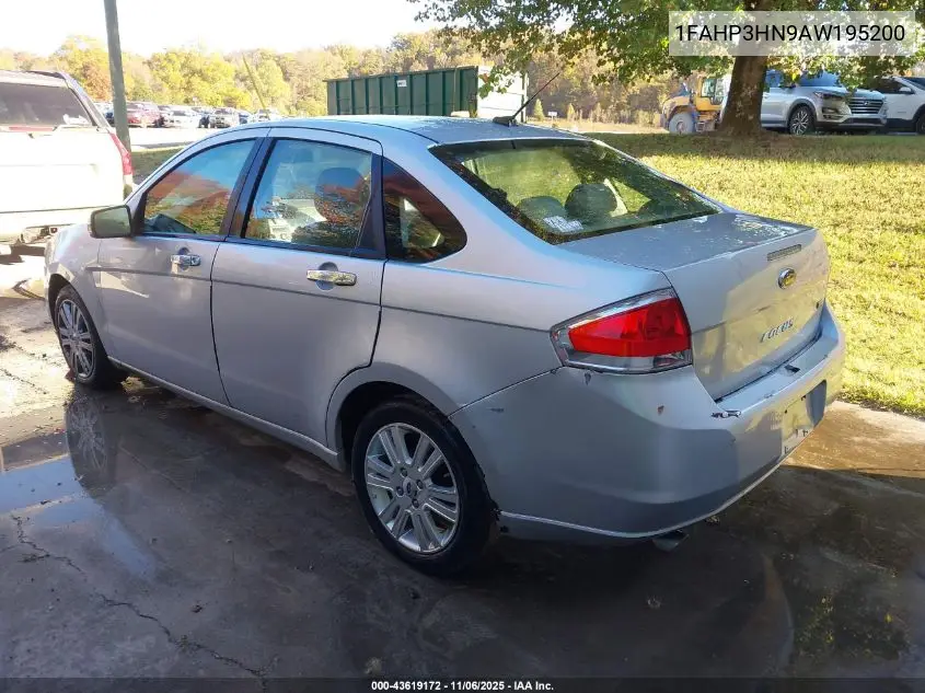 1FAHP3HN9AW195200 2010 Ford Focus Sel
