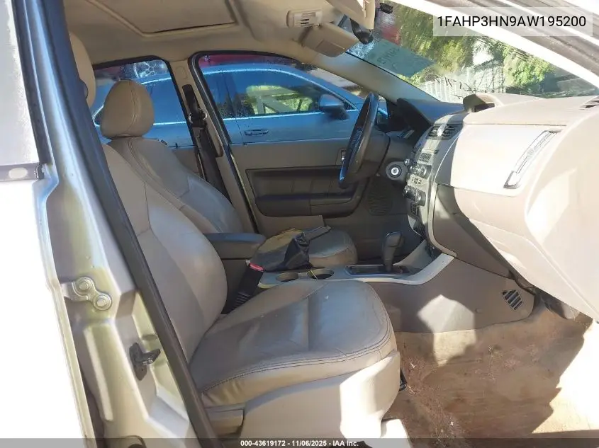 1FAHP3HN9AW195200 2010 Ford Focus Sel
