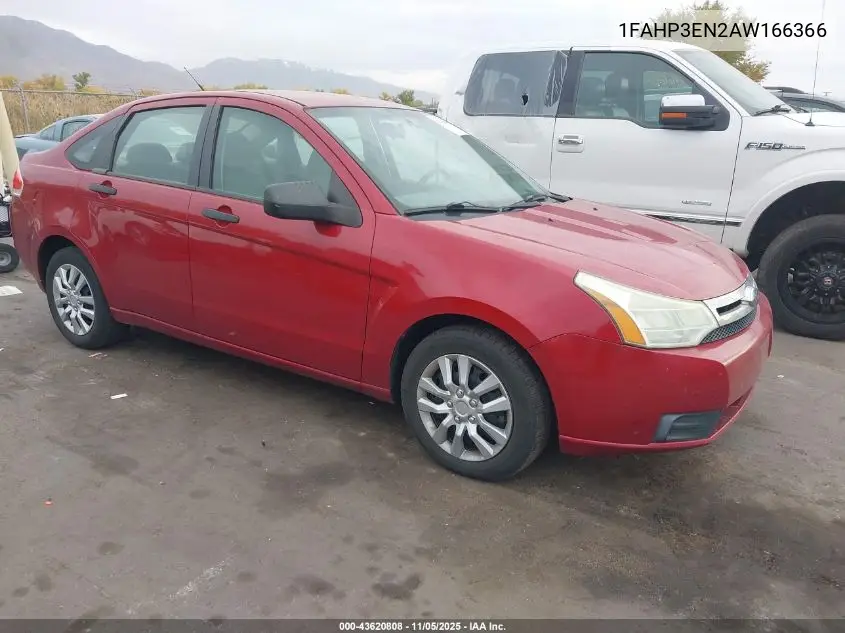 1FAHP3EN2AW166366 2010 Ford Focus S