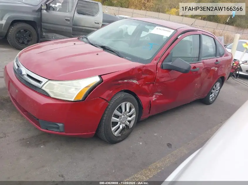 1FAHP3EN2AW166366 2010 Ford Focus S