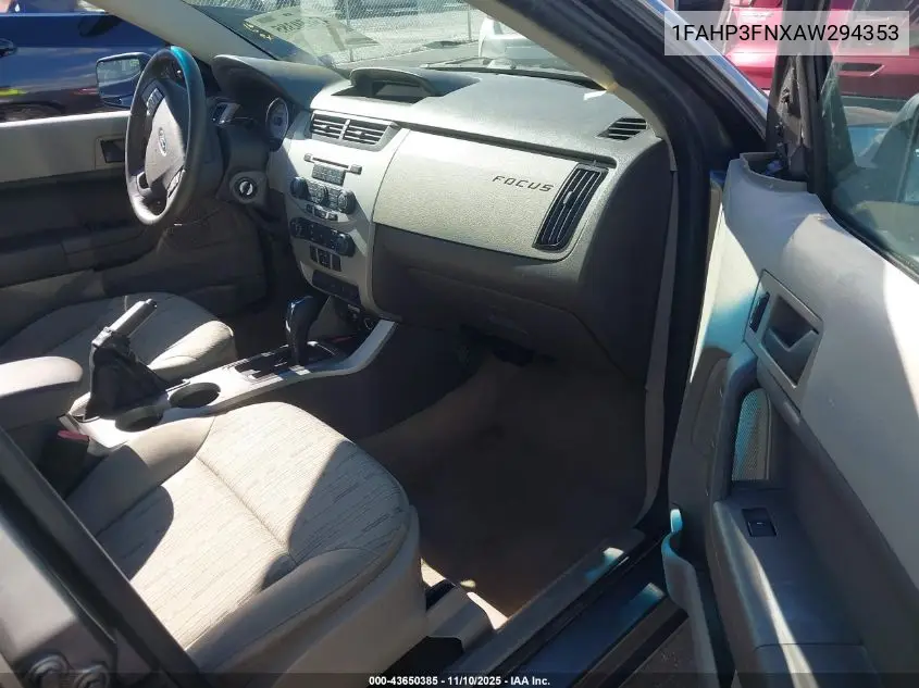 1FAHP3FNXAW294353 2010 Ford Focus Se