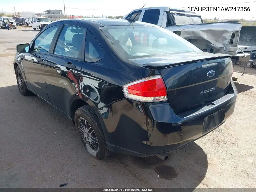 1FAHP3FN1AW247356 2010 Ford Focus Se