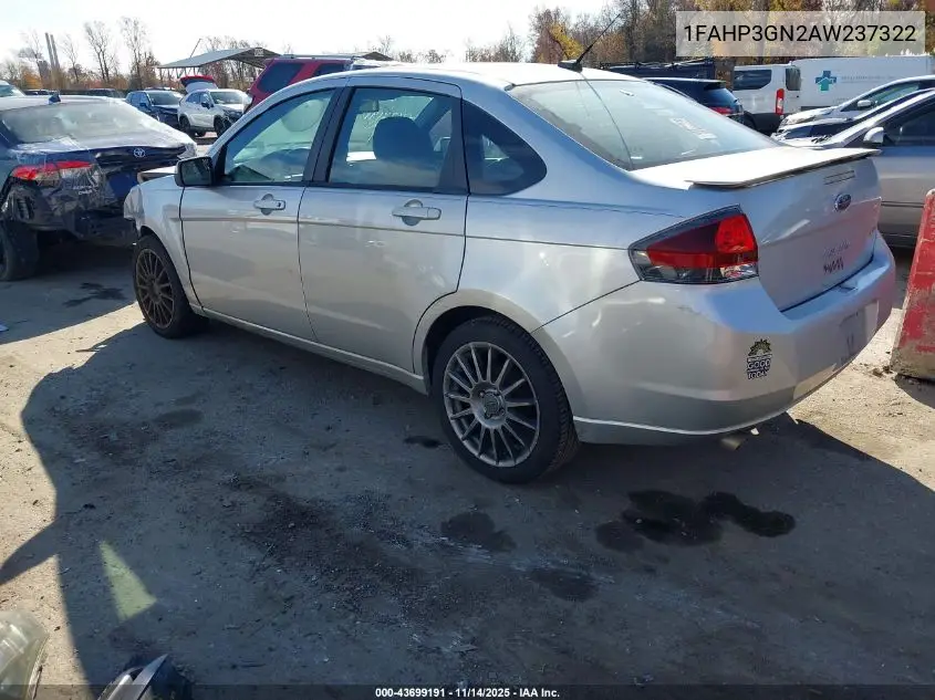 1FAHP3GN2AW237322 2010 Ford Focus Ses