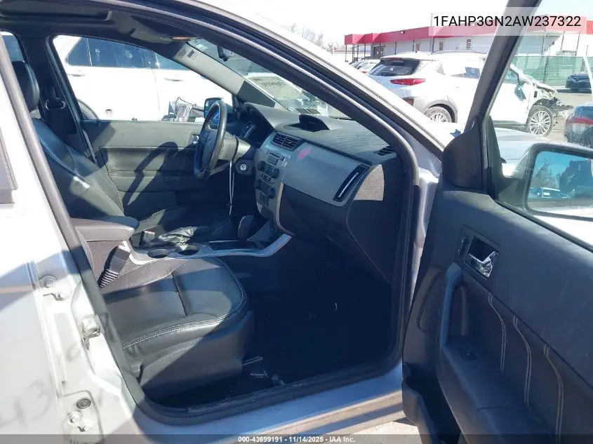 1FAHP3GN2AW237322 2010 Ford Focus Ses
