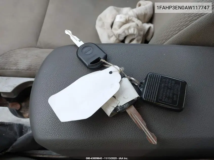 1FAHP3EN0AW117747 2010 Ford Focus S