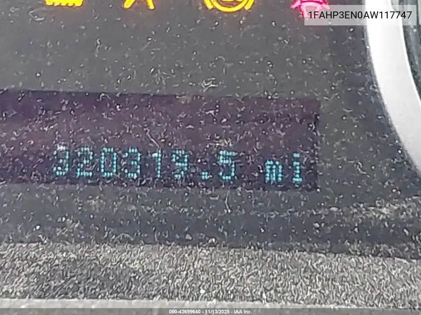 1FAHP3EN0AW117747 2010 Ford Focus S