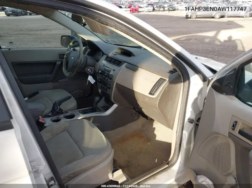 1FAHP3EN0AW117747 2010 Ford Focus S