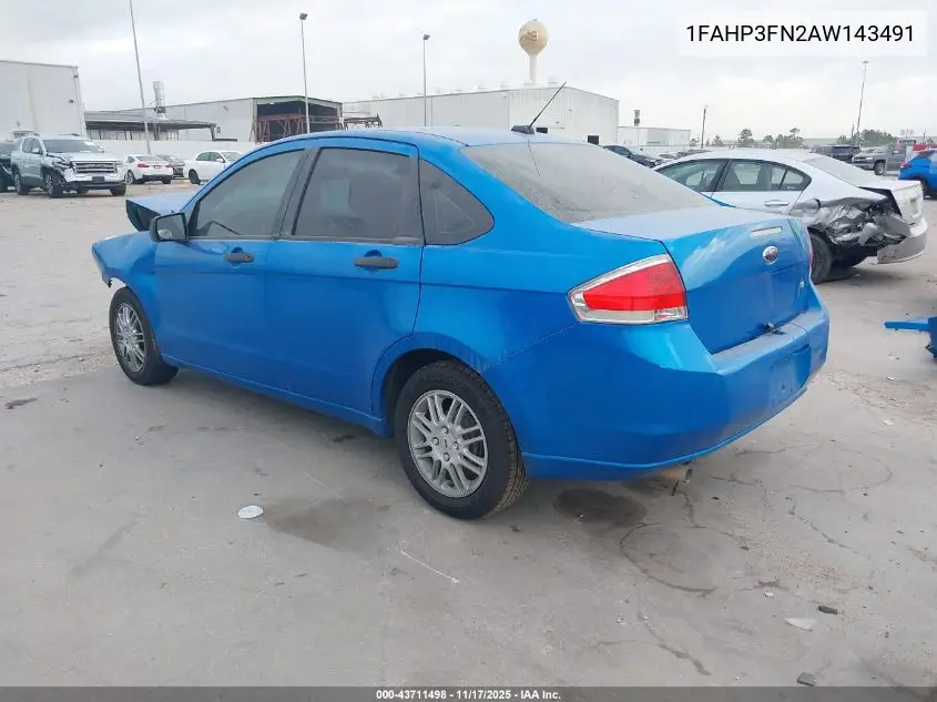 1FAHP3FN2AW143491 2010 Ford Focus Se
