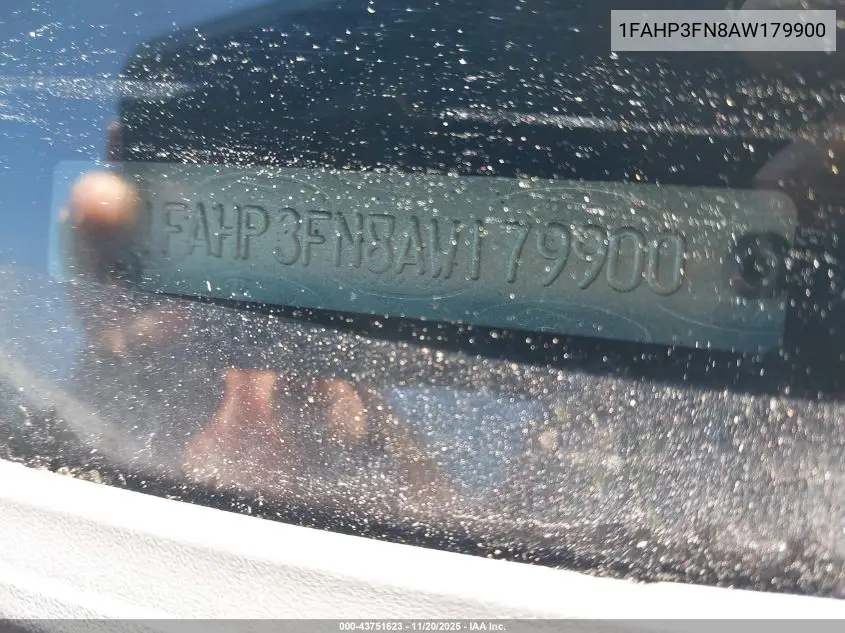 1FAHP3FN8AW179900 2010 Ford Focus Se