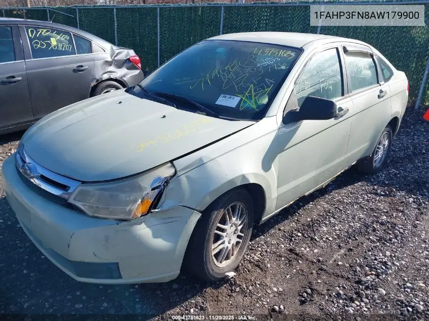 1FAHP3FN8AW179900 2010 Ford Focus Se