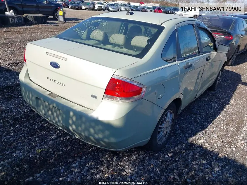 1FAHP3FN8AW179900 2010 Ford Focus Se