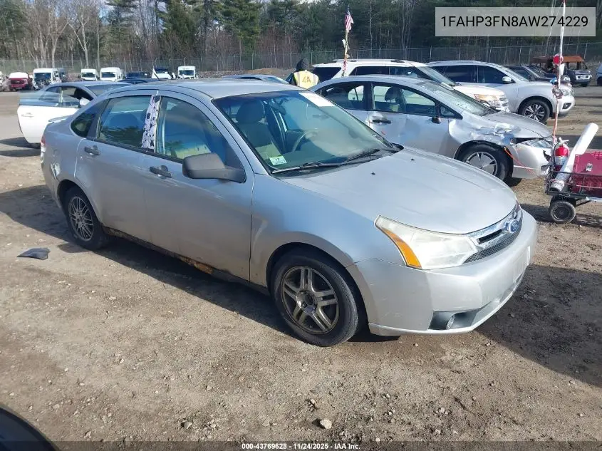 1FAHP3FN8AW274229 2010 Ford Focus Se
