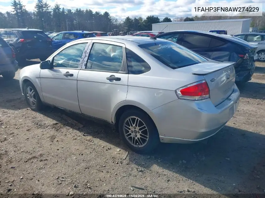 1FAHP3FN8AW274229 2010 Ford Focus Se