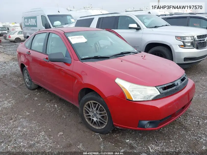 1FAHP3FN4AW197570 2010 Ford Focus Se