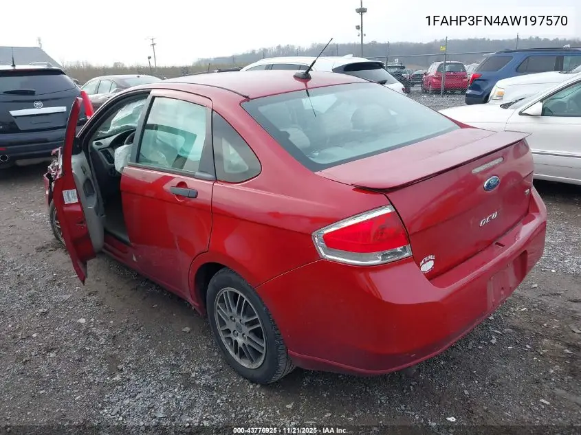 1FAHP3FN4AW197570 2010 Ford Focus Se