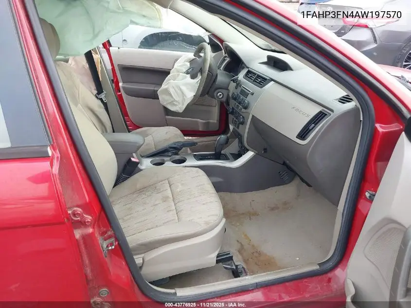 1FAHP3FN4AW197570 2010 Ford Focus Se