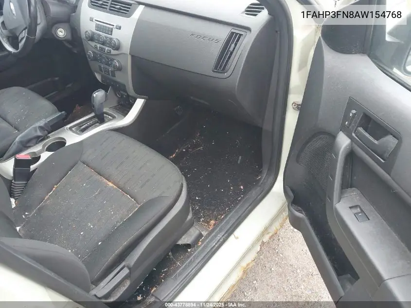 1FAHP3FN8AW154768 2010 Ford Focus Se