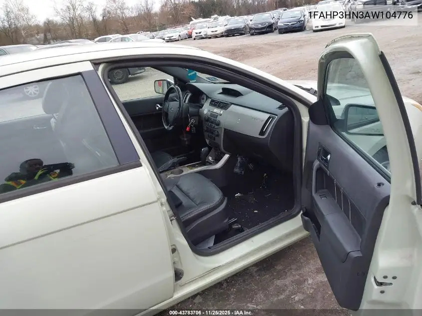 1FAHP3HN3AW104776 2010 Ford Focus Sel