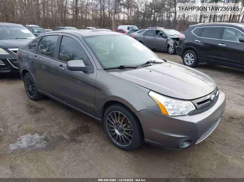 1FAHP3GN1AW236985 2010 Ford Focus Ses