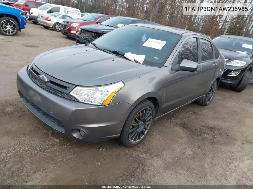 1FAHP3GN1AW236985 2010 Ford Focus Ses