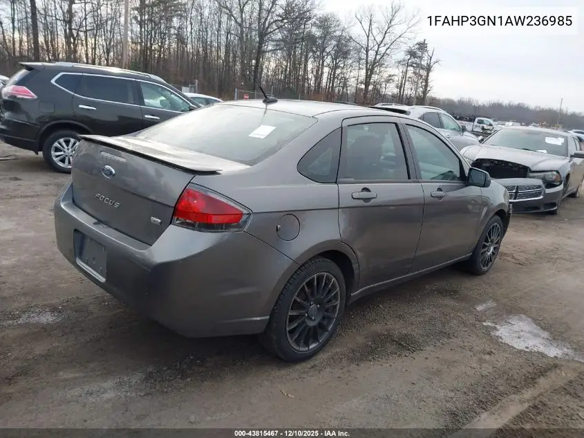 1FAHP3GN1AW236985 2010 Ford Focus Ses