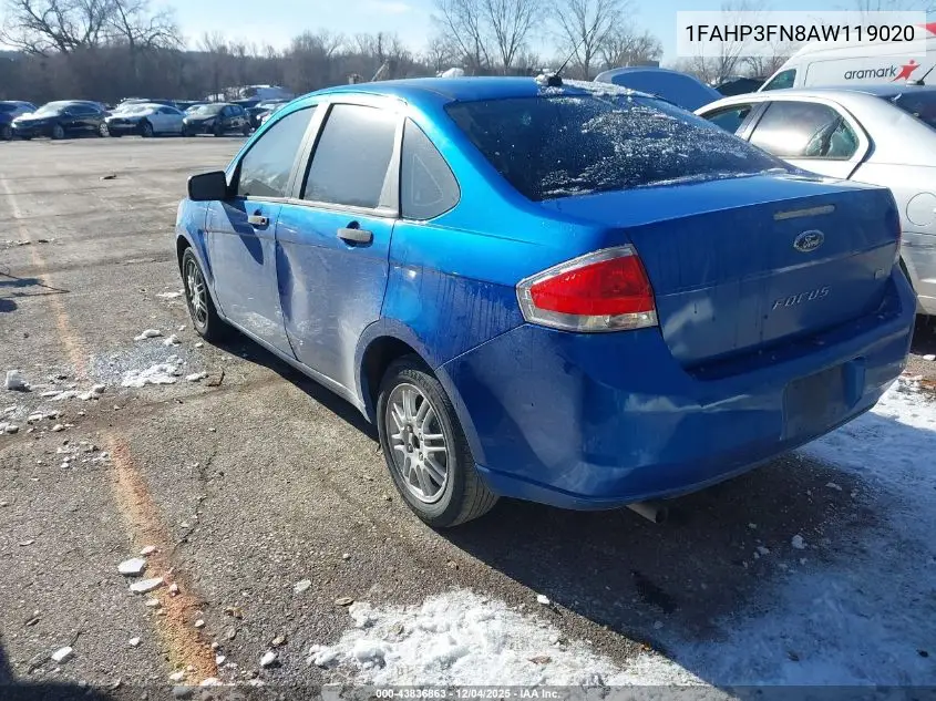 1FAHP3FN8AW119020 2010 Ford Focus Se