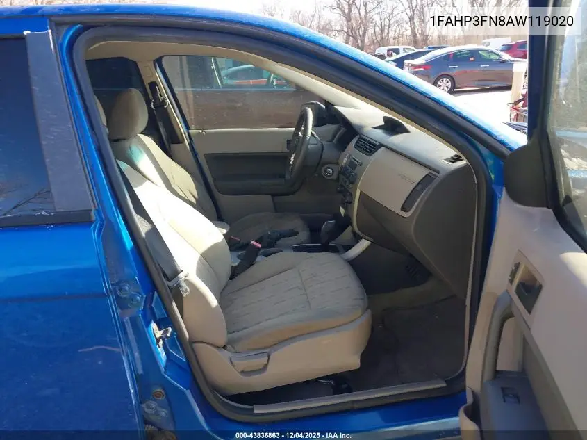 1FAHP3FN8AW119020 2010 Ford Focus Se