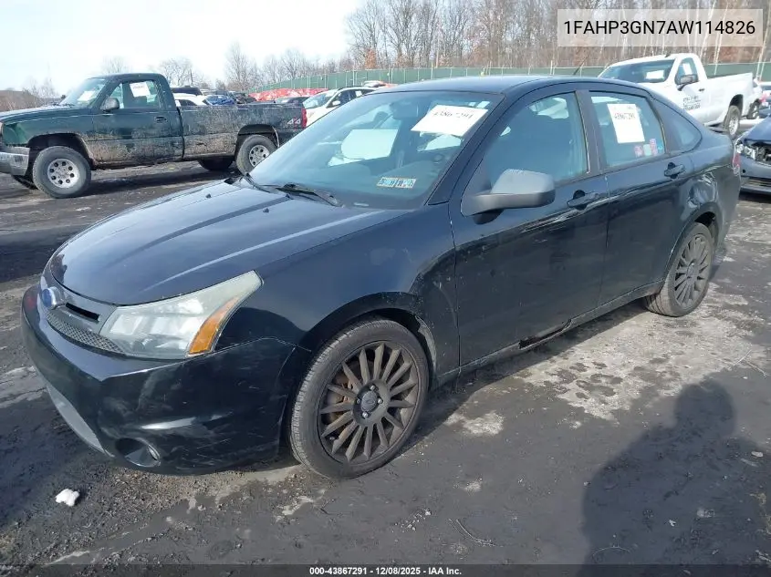 1FAHP3GN7AW114826 2010 Ford Focus Ses