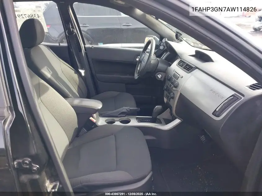 1FAHP3GN7AW114826 2010 Ford Focus Ses
