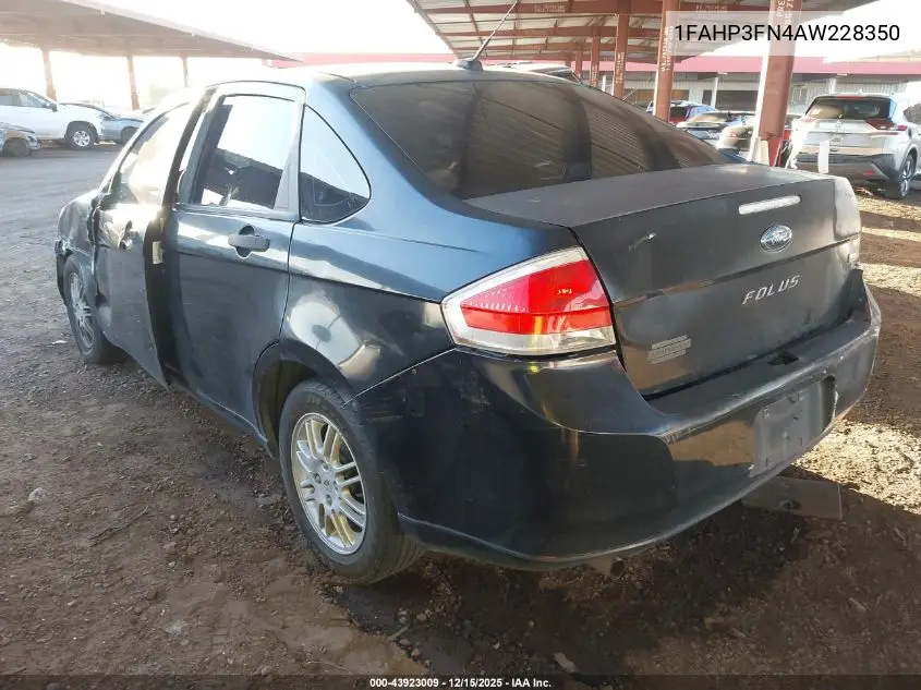 1FAHP3FN4AW228350 2010 Ford Focus Se