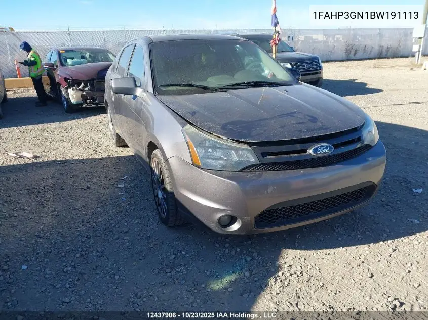 1FAHP3GN1BW191113 2011 Ford Focus Ses