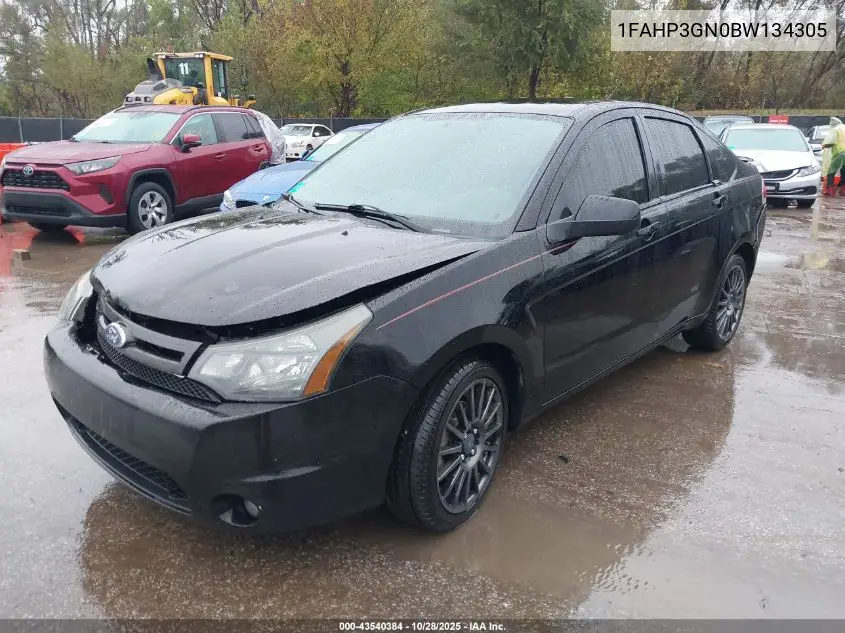 1FAHP3GN0BW134305 2011 Ford Focus Ses